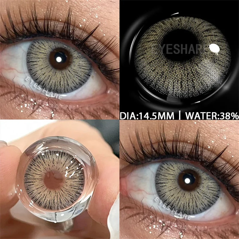 EYESHARE 1Pair Colored Contact Lenses for Eyes Fashion High Quality Lens Blue Lenses Green Contacts Yearly Cosmetic Eye Contacts