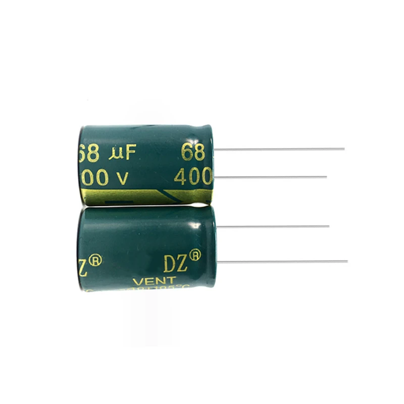 10 pz 400V 68UF elettrolitico Capacitor400V68UF 16x20mm 16x25mm 18x20mm 18x25mm basso ESR condensatore elettrolitico in alluminio 68UF 400V