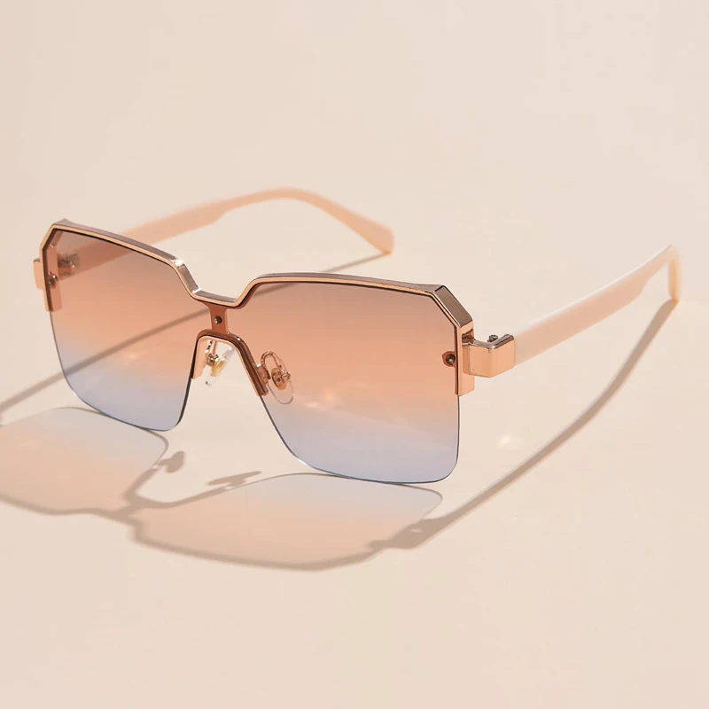 Men Women Frameless Square Sunglasses Luxury Brand Design Fashion Vintage Sun Glasses Square Alloy Frames Shades Eyewear UV400 image 6