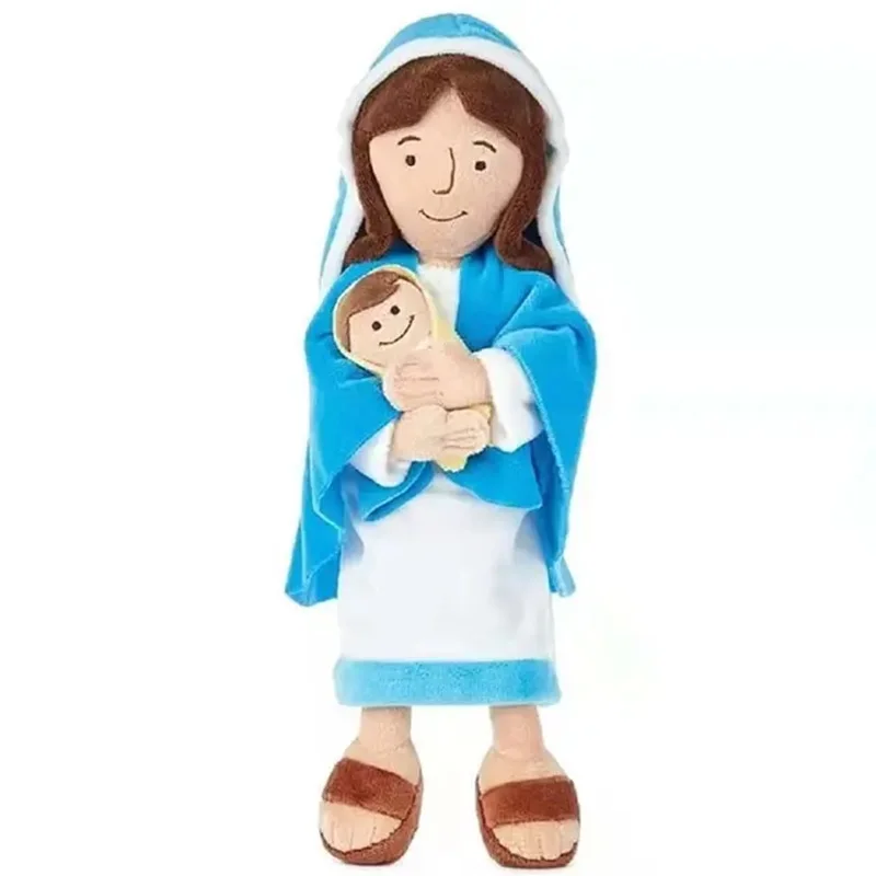 Christ Religious Home Decoration Virgin Mary Educational Doll Virgin Mary Plush Toy Plush Pillow Jesus Plush Doll Stuffed Toy