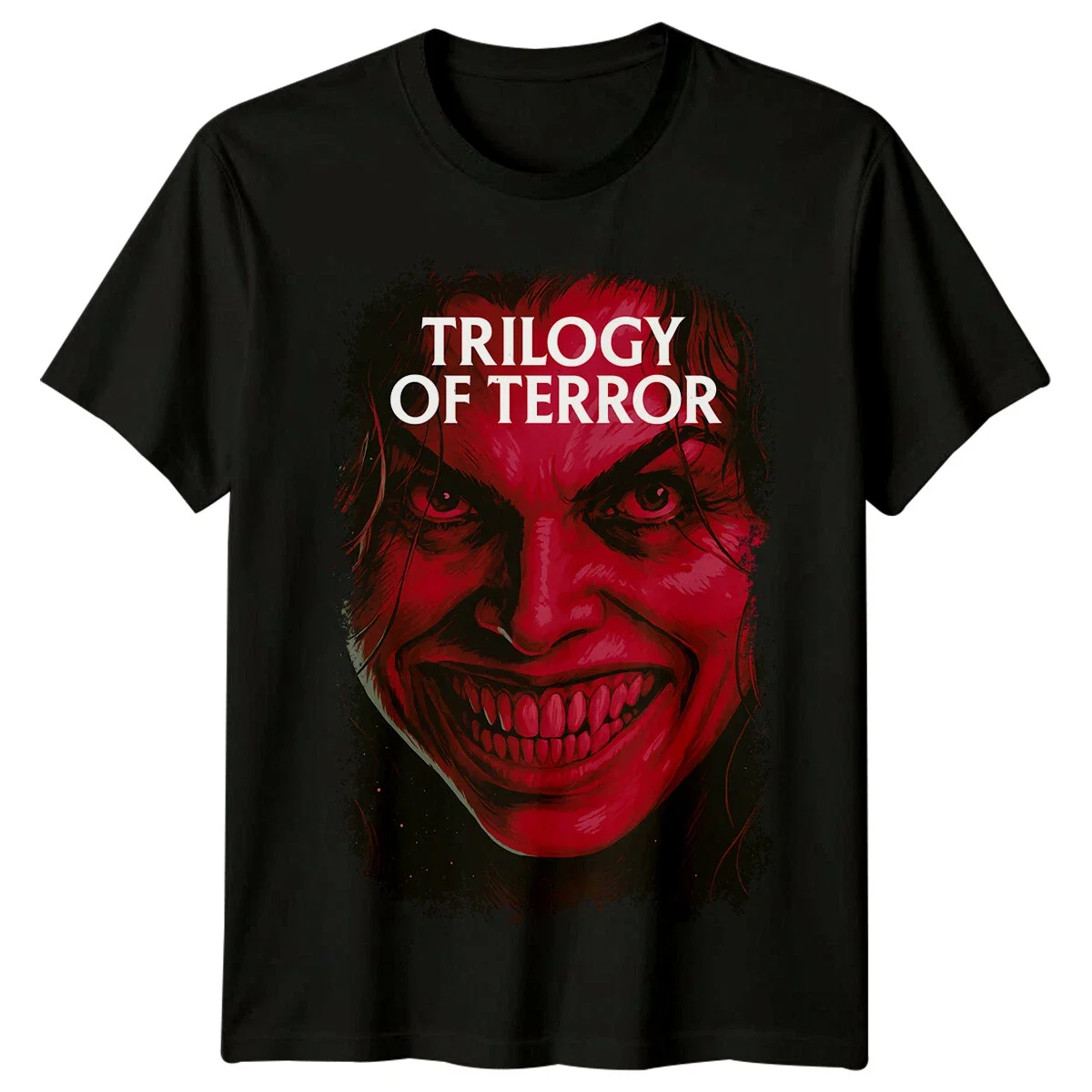 Trilogy of Terror (1975) Movie Poster Inspired T-Shirt Retro 80s Tee