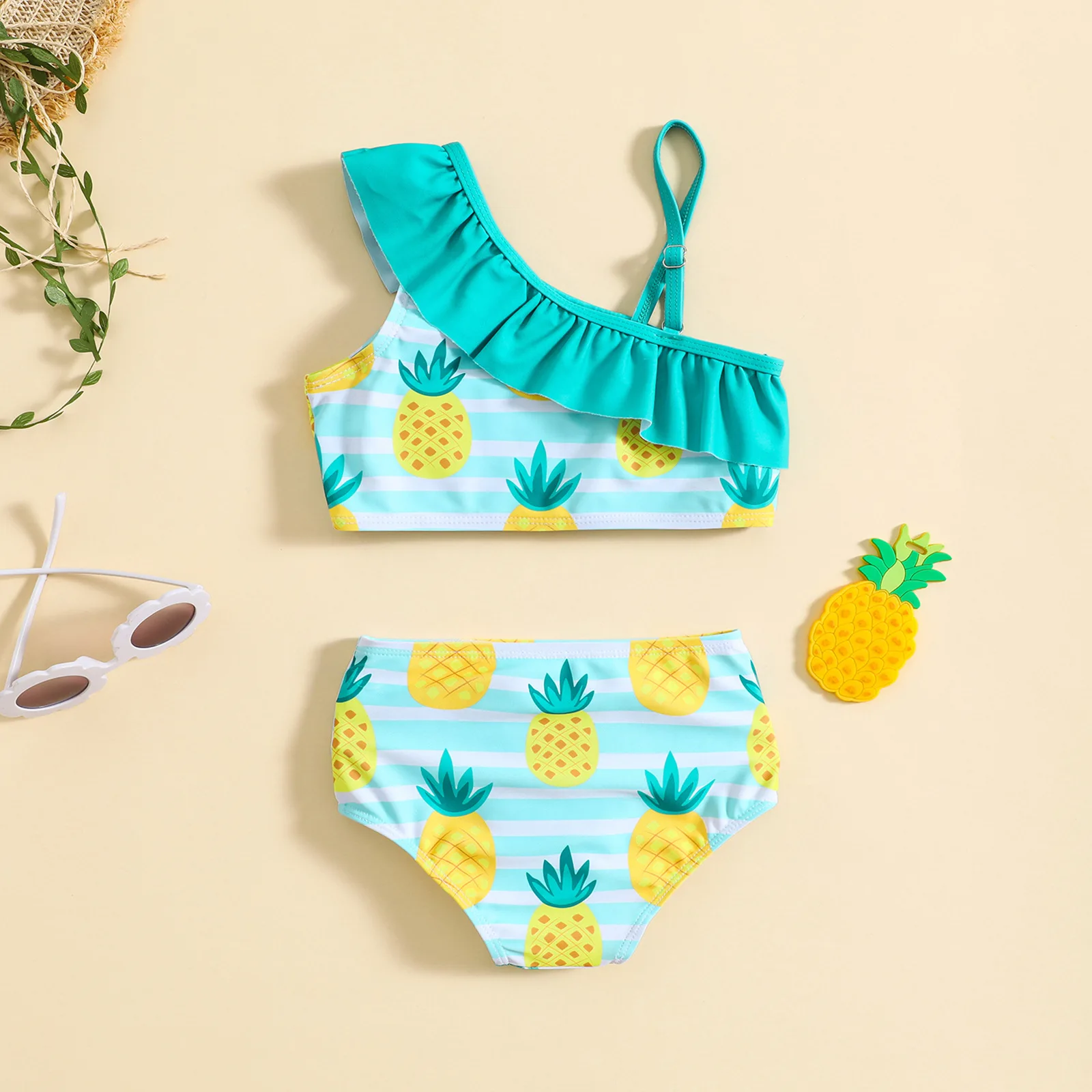 Baby Girl Swimsuit Strap Fruit Bikini Baby Swimswear Girl's 2 pieces Swim Set3494
