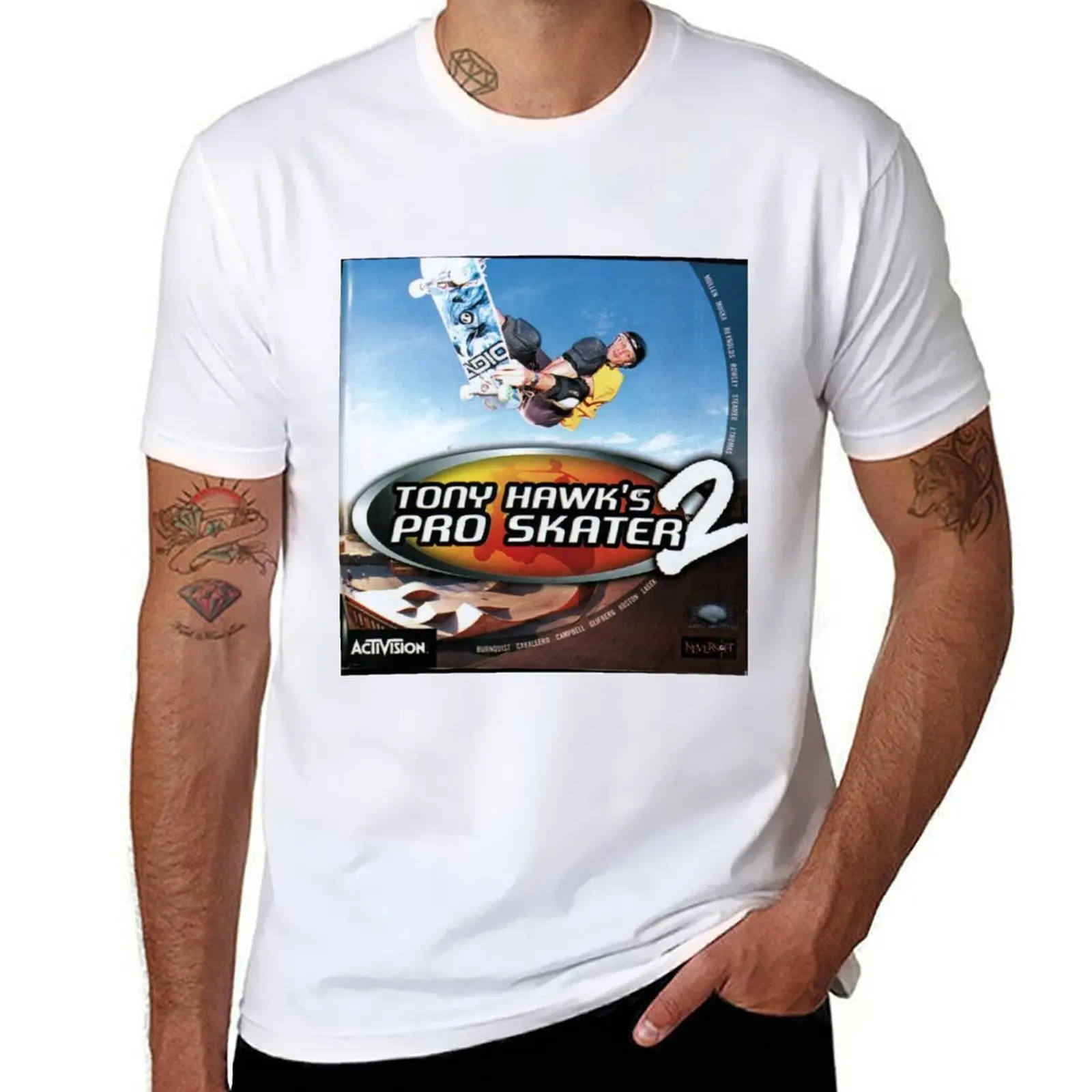 Camiseta Tony Hawk Pro Skater 2, camiseta para hombre, Camiseta de algodón, camiseta para hombre