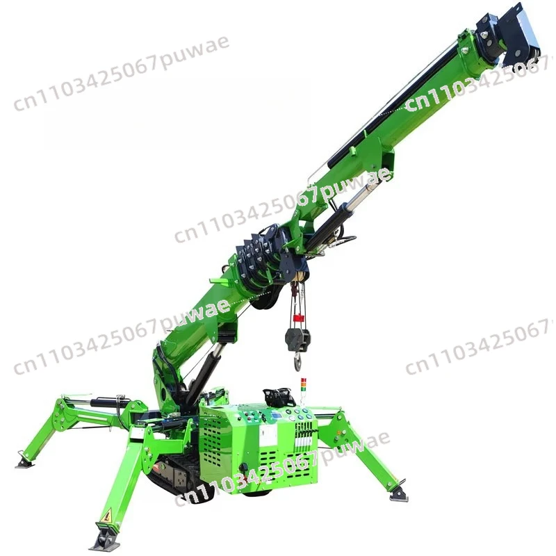 Construction Machinery Crane Lifting Equipment Crawler Spider Crane 10 Tons