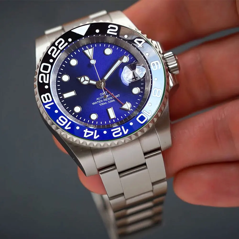 Tandorio GMT Classic Green Diver 40mm Automatic Watch