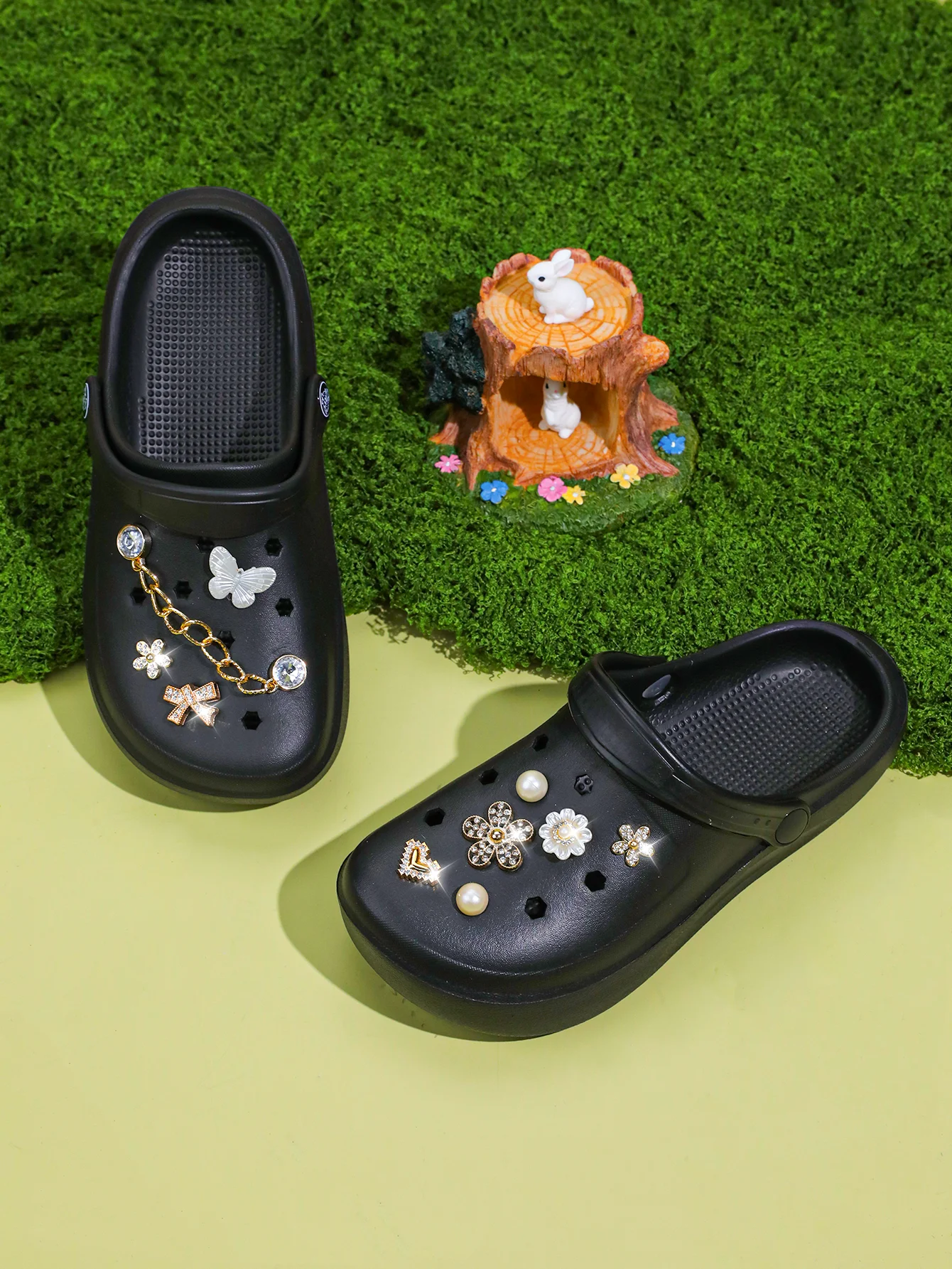 Lässige Clogs und Pantoletten, Leichte EVA-Gartenschuhe, Rutschfeste Sandalen, Atmungsaktive Slip-On-Schuhe für Drinnen und Draußen 666 – Detail 2