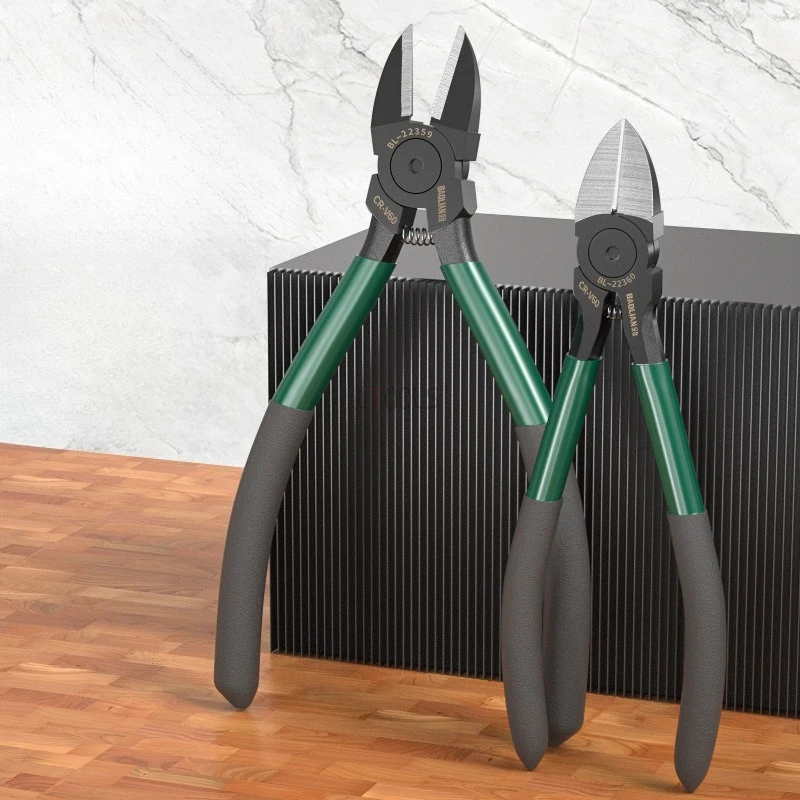 High Strength Tungsten Steel Pliers Cable Cutter Water Mouth Pliers Electrical Wire Cutting Snips 5/6 Inch Electrician Hand Tool