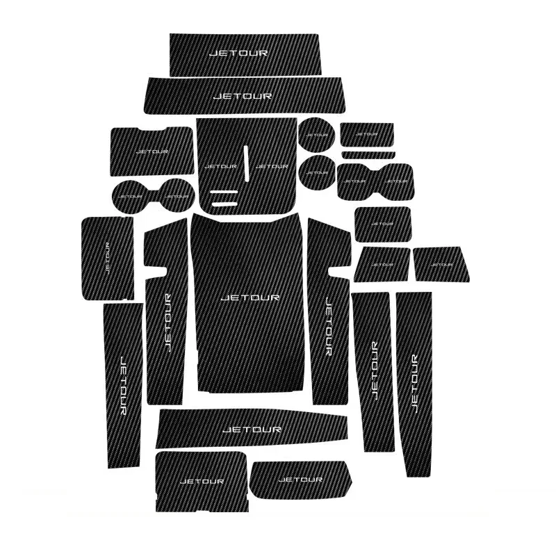 

Jetour T2 Mats For Chery Jetour Traveler 2023-2025 Car Non-Slip Groove Mat Protector Gate Slot Interior Decoration Auto Parts