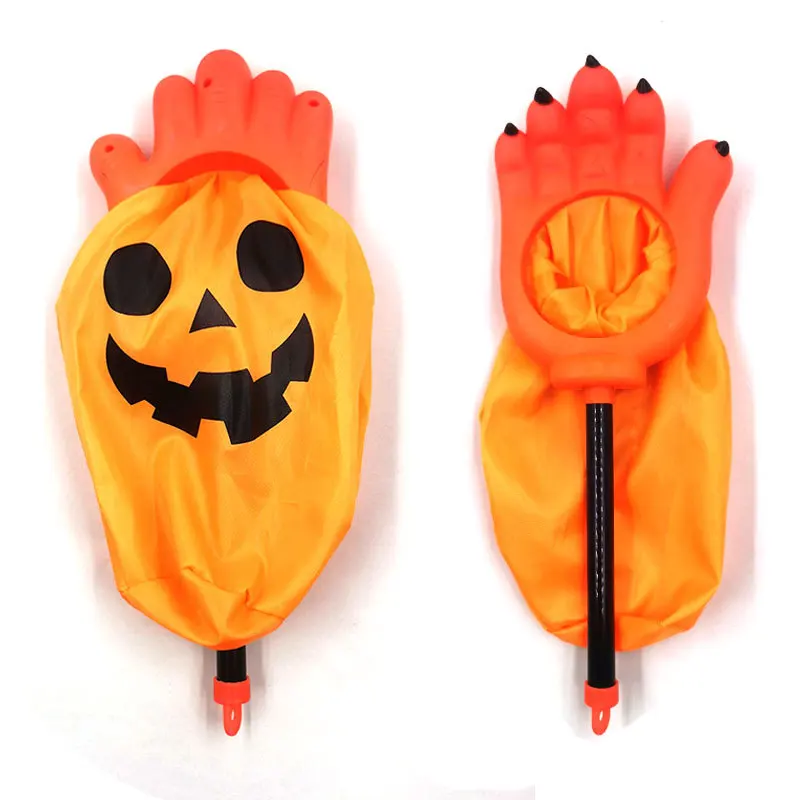 Creative Halloween Trick or Treat Bag Palm Shaped Candy Storage Bag Toy Doll Reusable Halloween Goody Holder Party Accessories