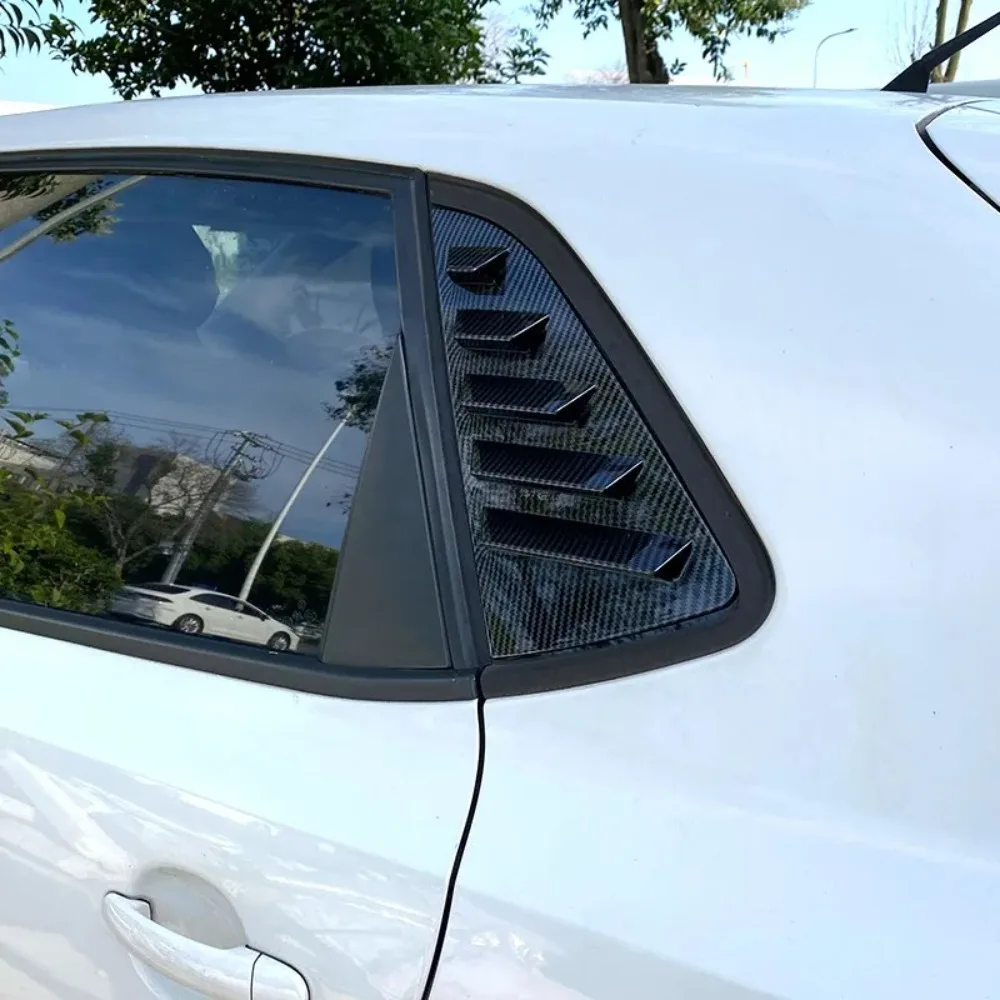 New Car Rear Window Louvers for Volkswagen Polo 6R 6C 2010-2017 Shutter Triangular Tuning Exterior Car Accessories Aftermarket view 6