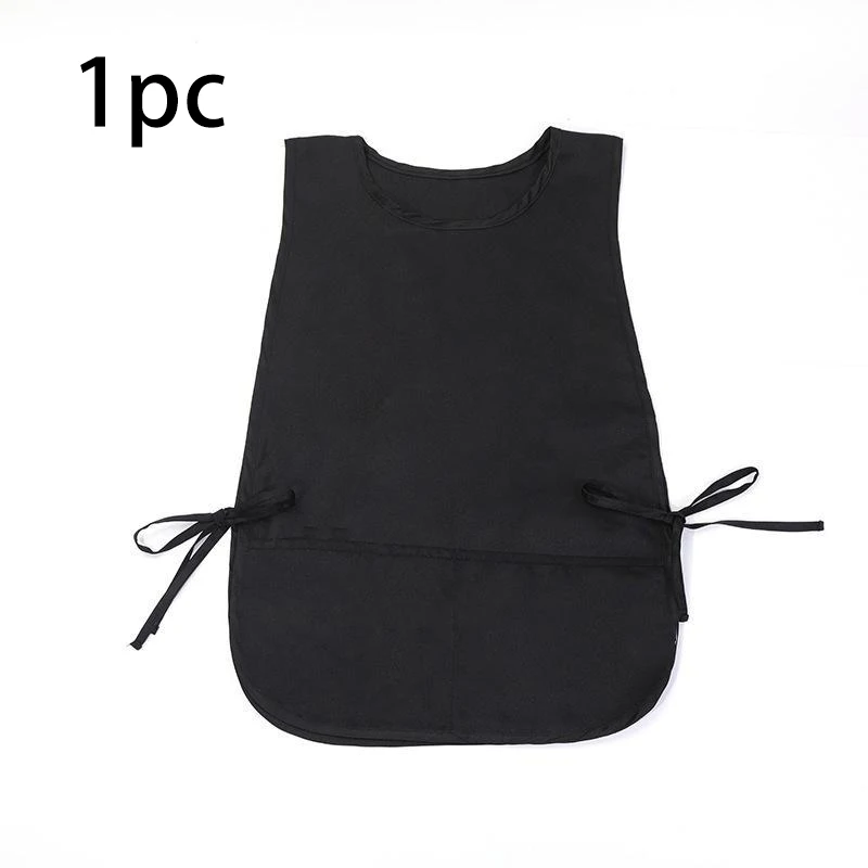 Delantal sin mangas de 1 pieza: mezcla de algodón, resistente al agua, fácil de limpiar para cocina/hornear