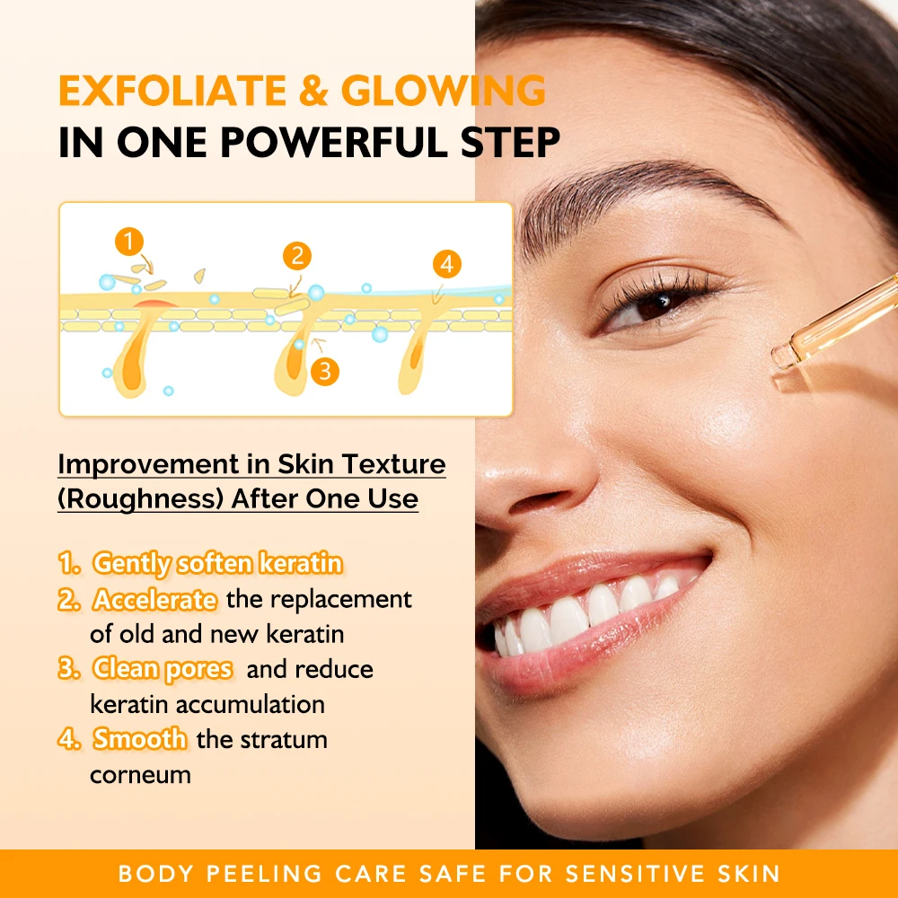 مصل الكركم بحمض الكوجيك المقشر، يزيل لون البشرة، الخطوط الدقيقة المضادة للتجاعيد والثابتة، ترطيب وتغذية البشرة