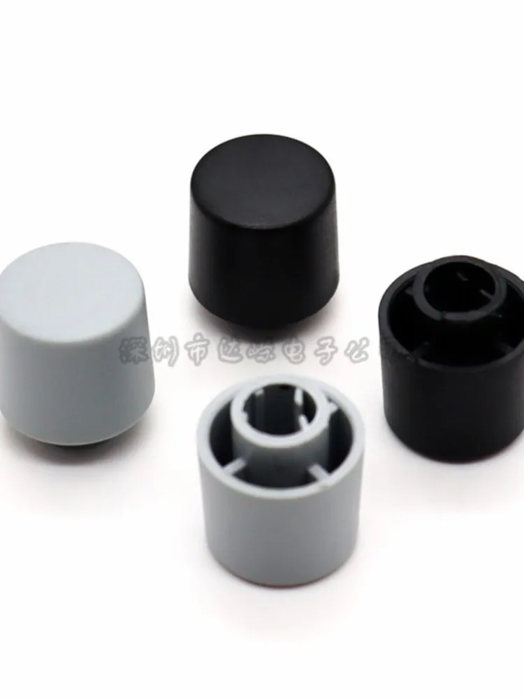 10 pièces 15,5*17MM Bouton en plastique à pas, capuchon de potentiomètre, capuchon de bouton d'encodeur, capuchon de bouton de volume d'amplificateur, trou interne de l'axe D 6MM