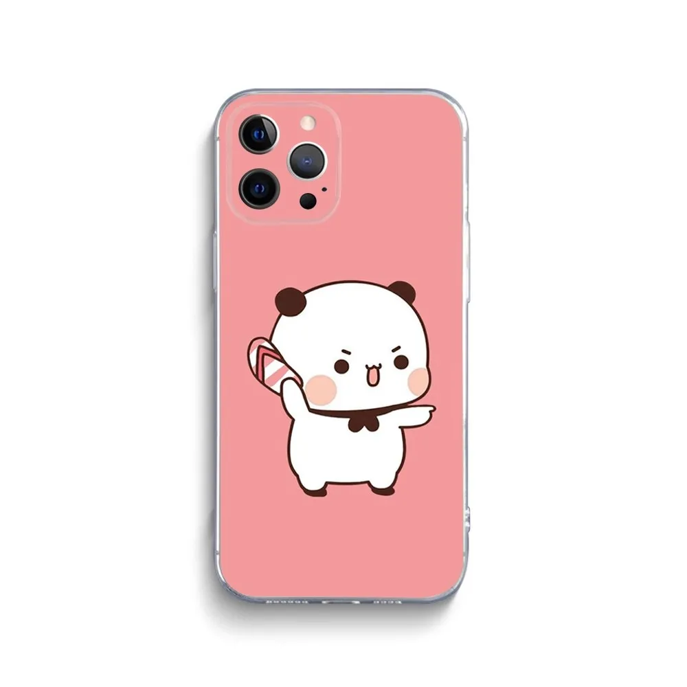 Cartoon Bear BUBU DUDU Phone Case For iPhone 15,14,13,12,11 Plus,Pro,Max,XR,XS,X,7,8 Plus,SE,Mini Transparent Silicone Soft