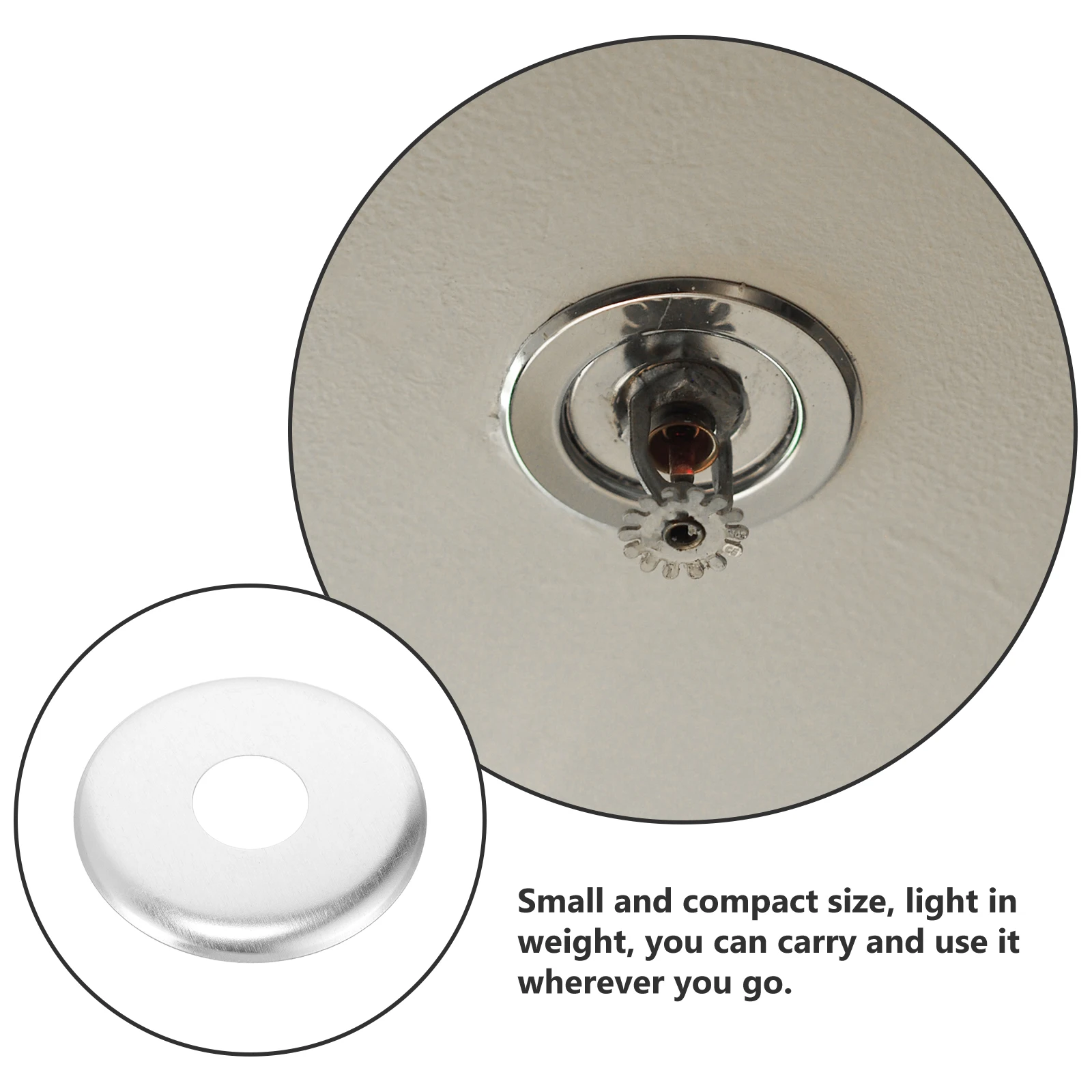 

10 Pcs Sprinkler Head Decorative Cover 4 Inch Stainless Steel Single Disc Water Plate Nozzle Protector Fire Safety Part Wall