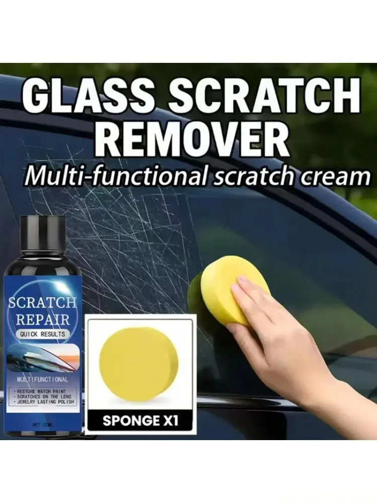 J0MA Car Scratch Remover Paint Care Tool Auto Remover Scratches Repair Polishing Wax with Wipe Sponge