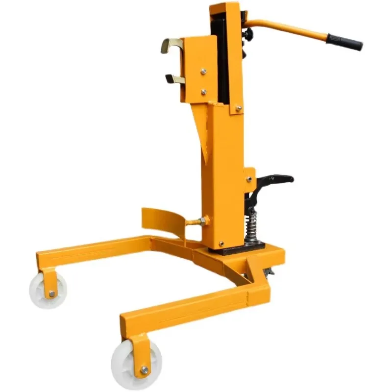 

Oil drum handling hand push unloading oil drum tool mobile hydraulic lifting forklift loading and unloading stacker