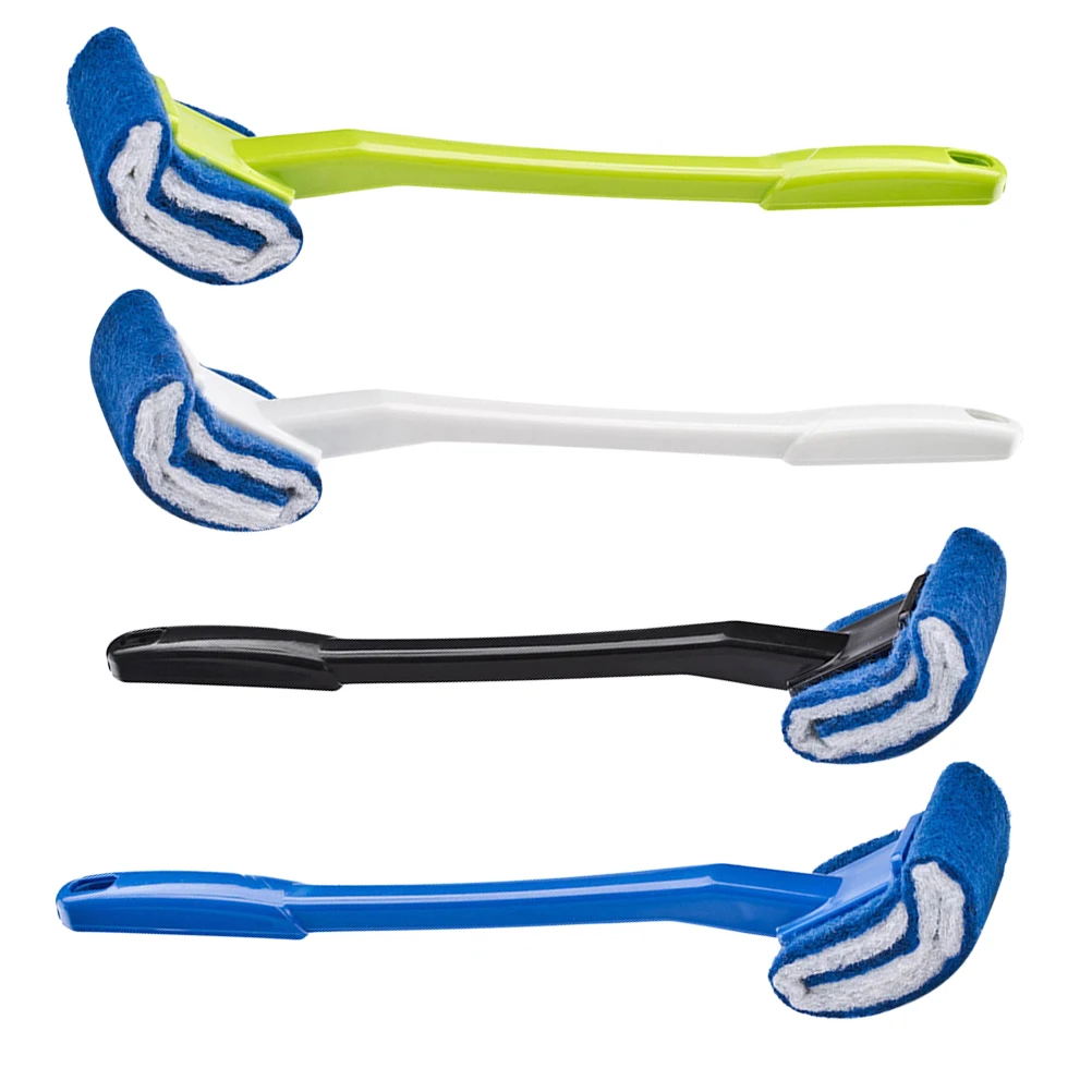 

4Pcs Toilet Cleaning Brushes Handled Toilet Brush Compact °Deep Clean Bristles Bathroom Necessity Household Tool