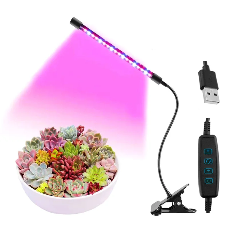 Hydronics LED Plant Light Grow Lamp Succulent Supplementary Light Coloring Full Spectrum Household Indoor Simulated Sunlight