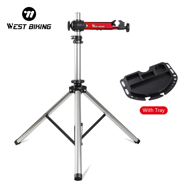 WEST BIKING Professional Bike Repair Stand Work Stand MTB Road Bicycle Maintenance Repair Tools Adjustable Storage Display Stand