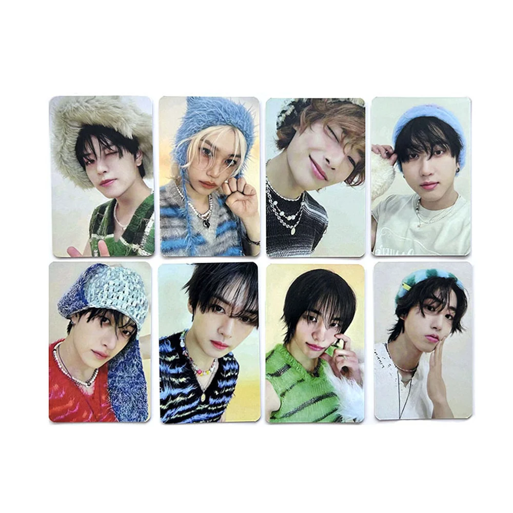 8Pcs/Set KPOP New Ablum ATE Photocards Hyunjin Felix LOMO Cards BangChan SeungMin Photo Cards HAN LeeKnow Fans Collection Gifts