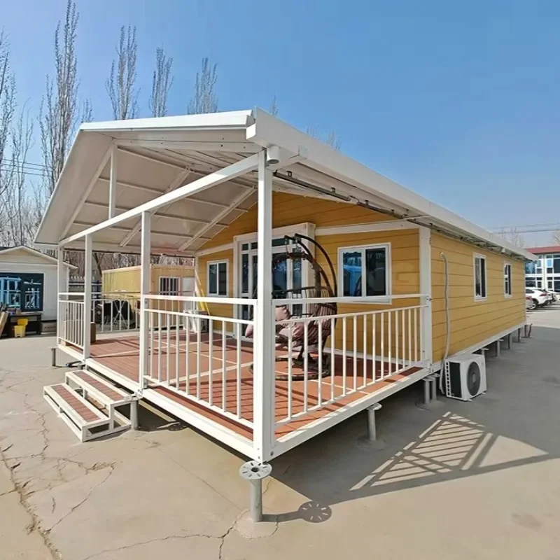 

Desert Container Home 20ft Shade Structures Solar Cooling System Sandstorm Proof Tropical Container House Hot sale