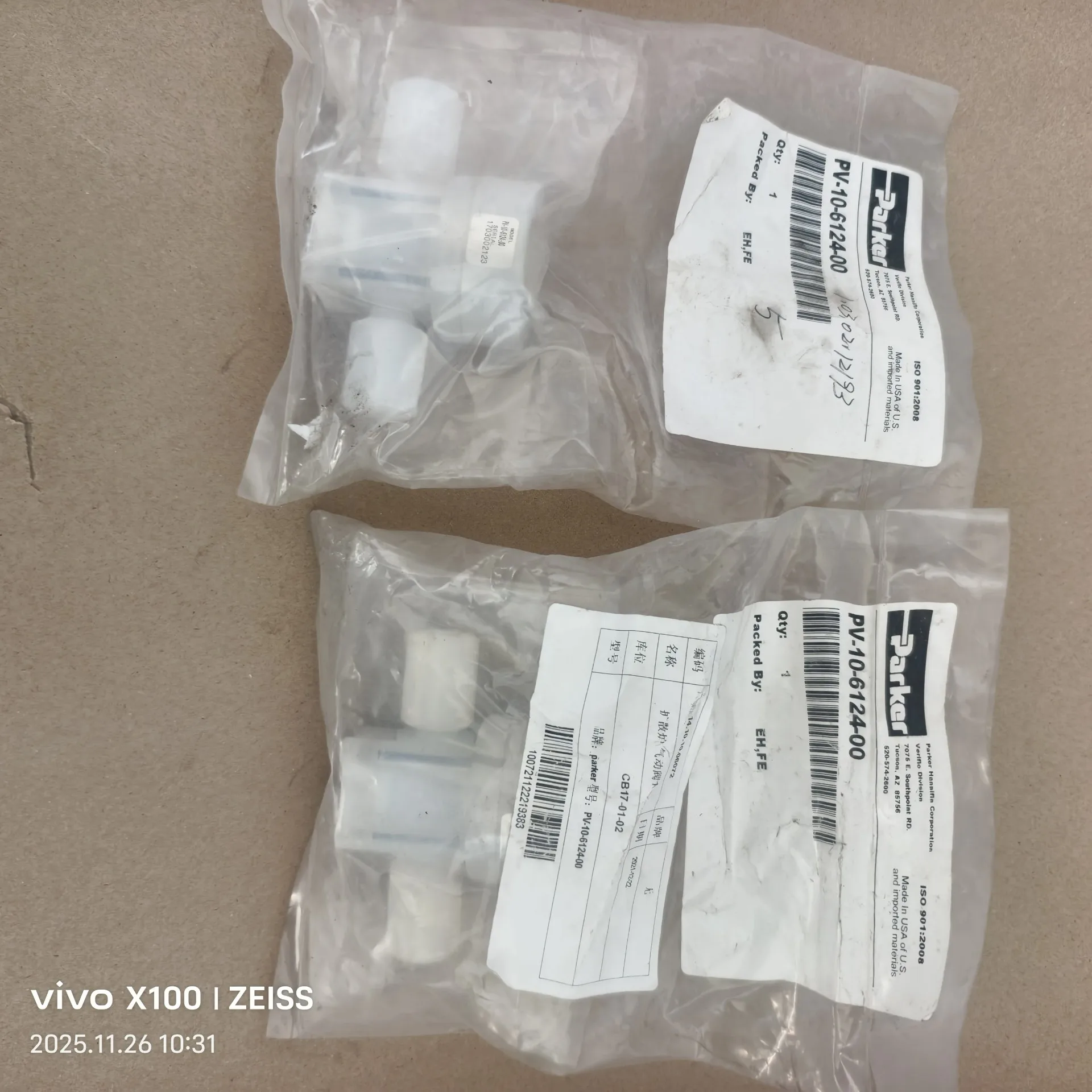 Parker Pneumatic Diaphragm Valve PV-10-6124-00 Full