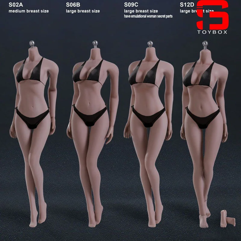 TBLeague Phicen 1/6 Female Seamless Pale Suntan Body TBL PH Small Mid Big Bust Action Figure Super Flexible Doll