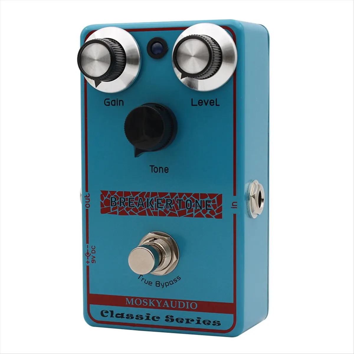 

Гитарная педаль эффектов A61P Mosky Breaker Tone Classic Drive с технологией True Bypass, педаль для гитары с низким уровнем усиления (Low Gain Overdrive)