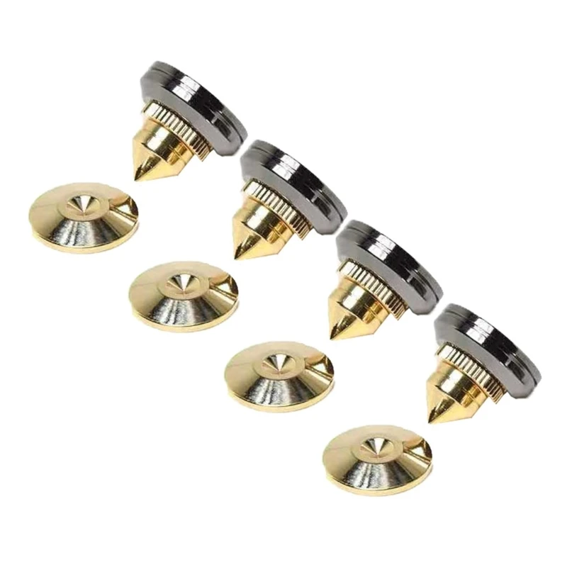 T5EA ขาตั้งลำโพงแบบปรับได้ ป้องกันการสั่นสะเทือน แผ่นลำโพงที่สมบูรณ์แบบสำหรับโฮมเธียเตอร์