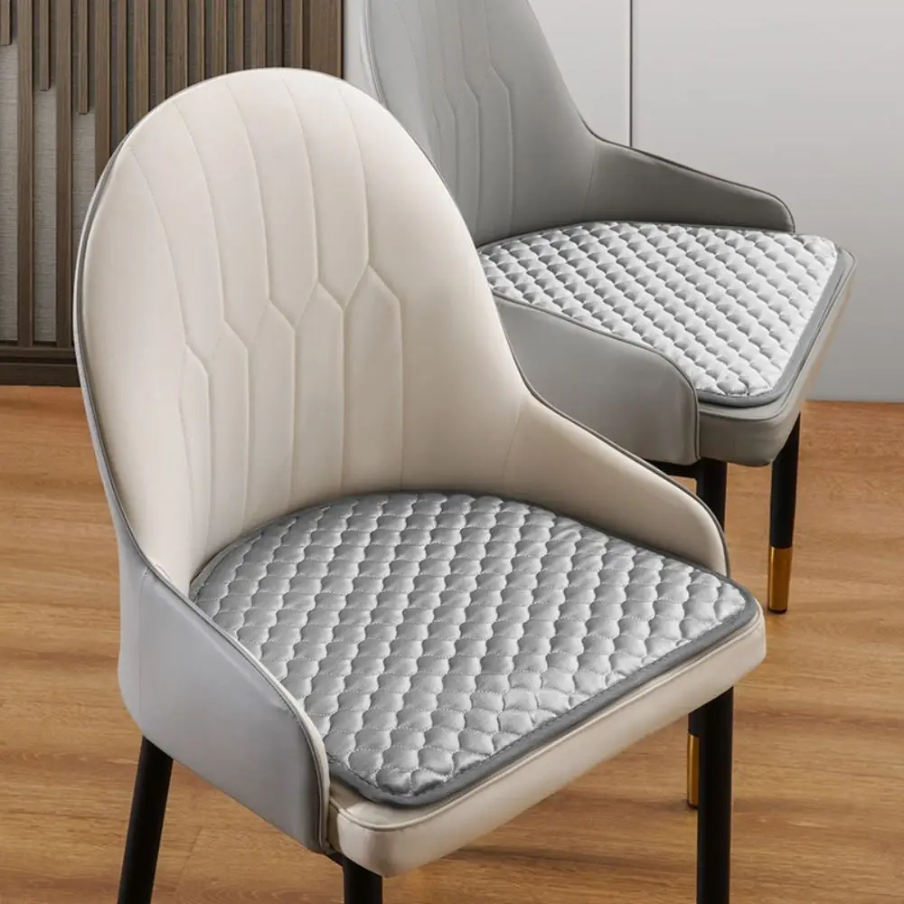 

44x41cm Curved Dining Chair Cushion Soft Non-Slip Semi-circular Chair Pad Removable Anti-dirty Winter Student Cushion Household