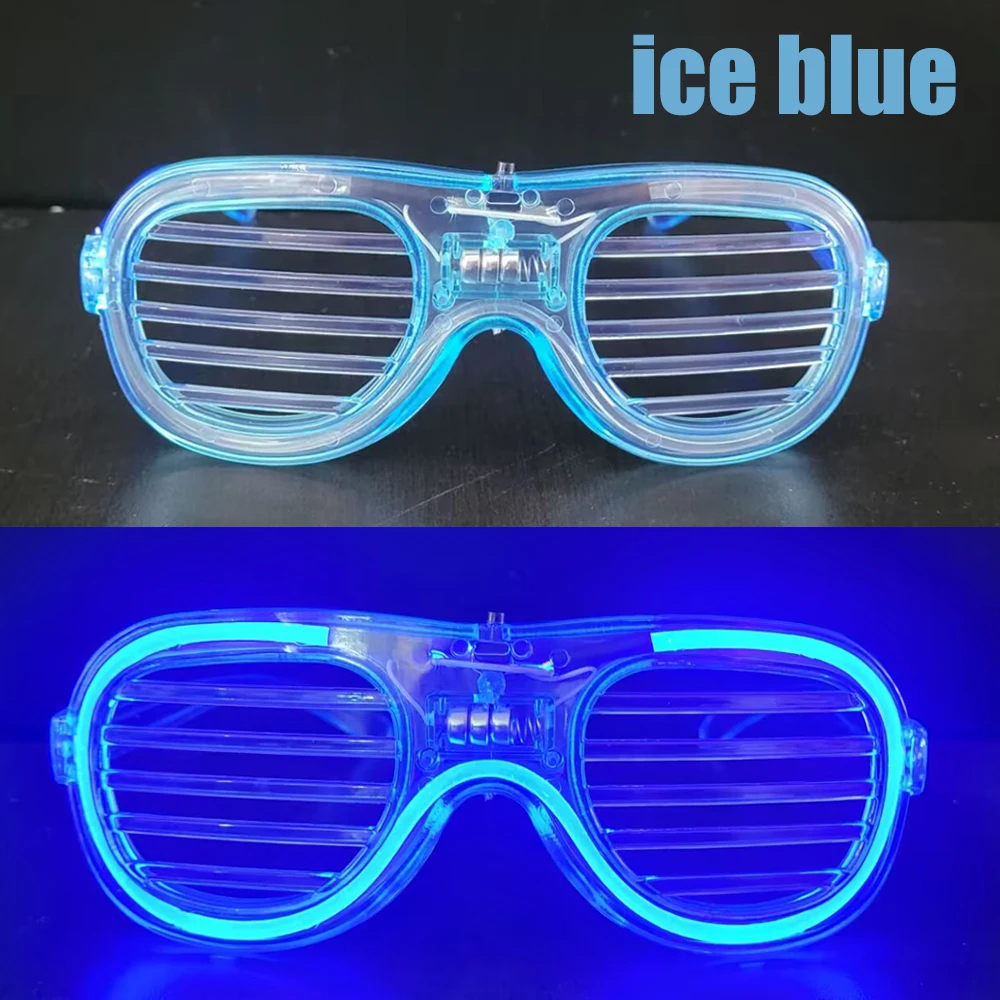 1 pc Led Glasses Neon Party Flashing Glasses Luminous Light Glasses Bar Party Concert Props Fluorescent Glow Party Supplies