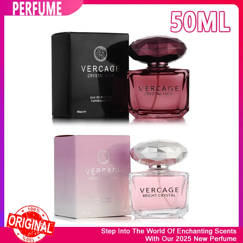Perfume de 50ML, fragancia de Osmanthus, peonía y Granada, Perfume para mujer, serie Crystal Diamond, Perfume ligero y elegante