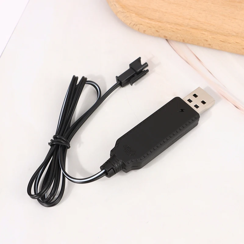 USB Charger Cable For 3.7V Lithium Battery Charger SM-2P Forward RC Car Aircraft Parts RC Quadcopter Toy Aircraft Accessories