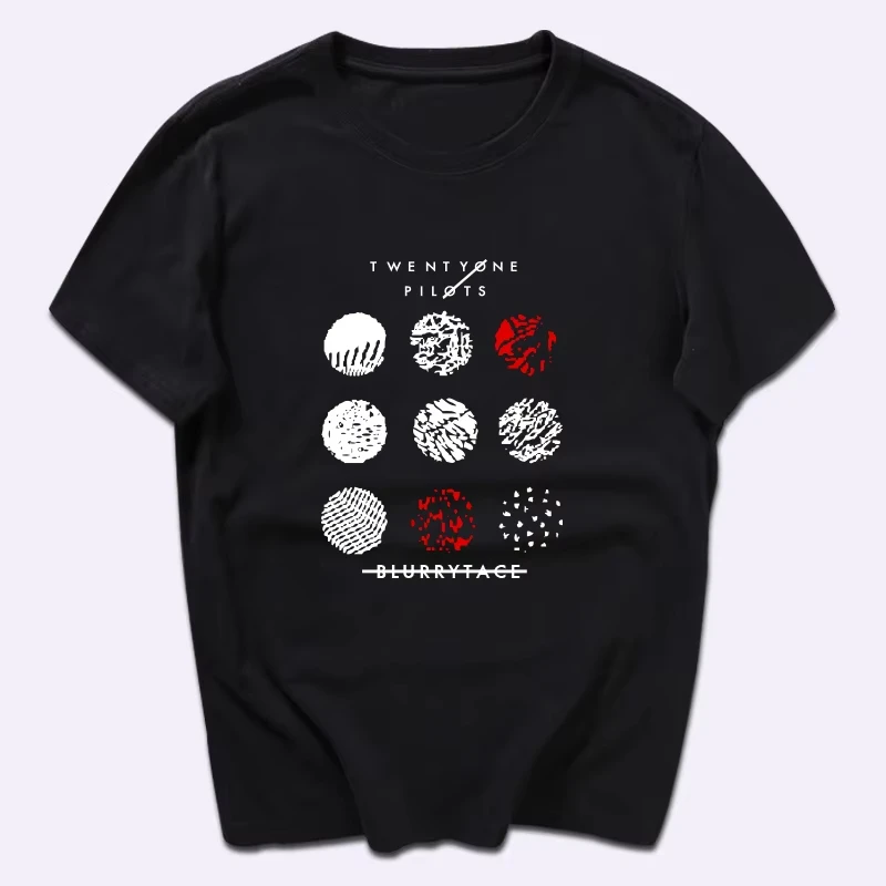 

2025 New Summer Fashion 21 Pilot Short Sleeve T-Shirt 21 Pilot Cotton Crew Neck Rock Music Men's and Women's T-Shirt