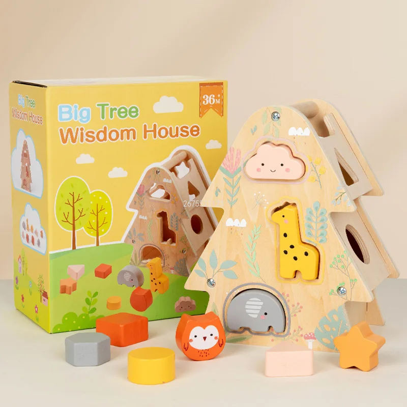 language-learning-teaching-tools-wooden-children's-early-learning-cognitive-shape-building-blocks-animal-educational-toys