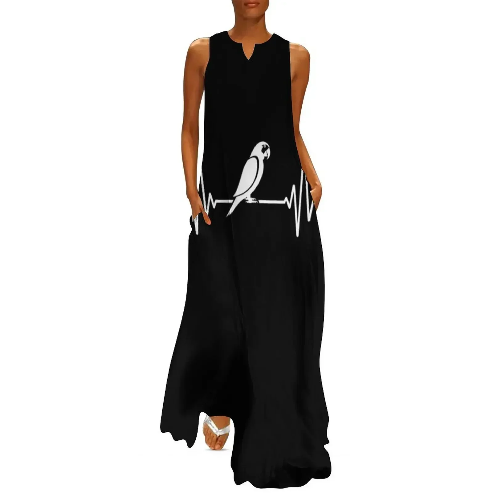 

parrot Heartbeat Long Dress dresses for women 2025 elegant chic wedding evening dresses loose summer dress Dress