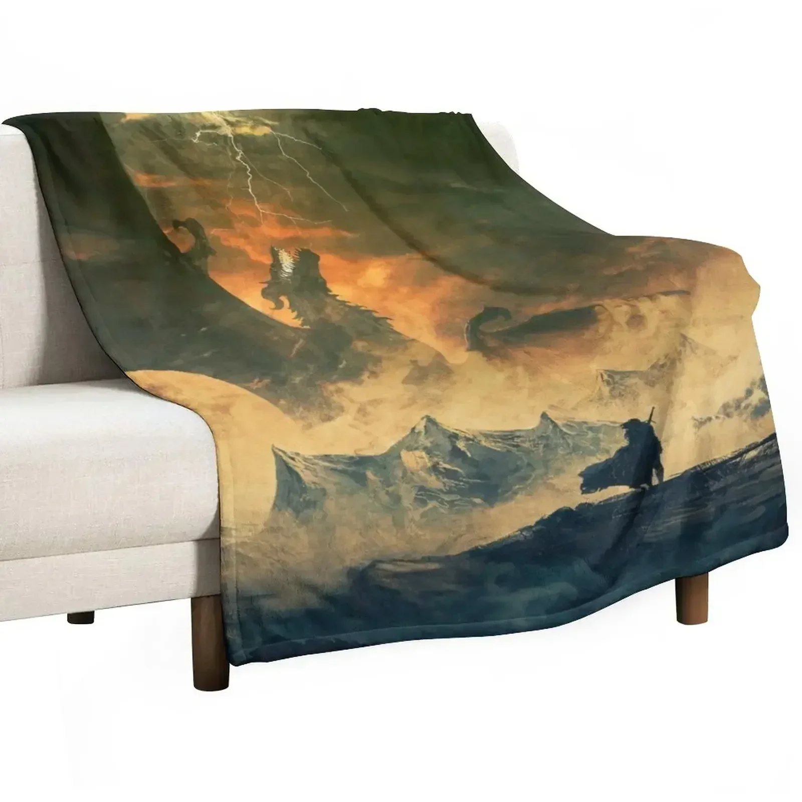 The awakening Throw Blanket Winter beds anime Travel Blankets