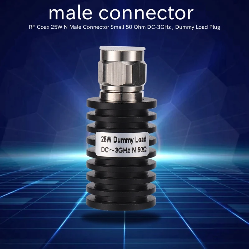 Imagem -02 - Conector Macho Coaxial do rf n Tomada de Carga Manequim 25w Pequeno 50 Ohms Dc3ghz