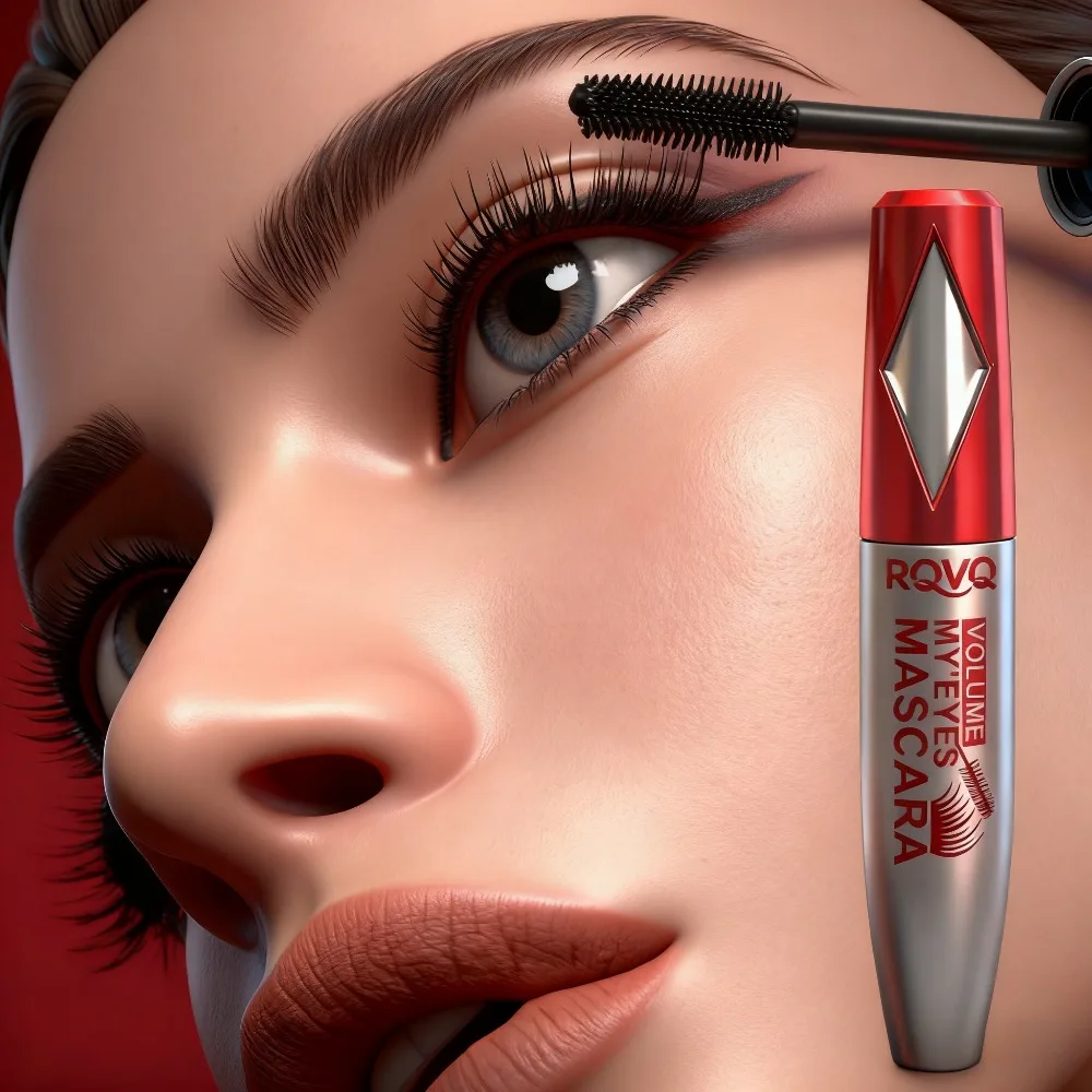 デュアルエフェクト 4D 3D ロングマスカラ |   防水、にじみにくい、ボリュームアップ＆カール効果