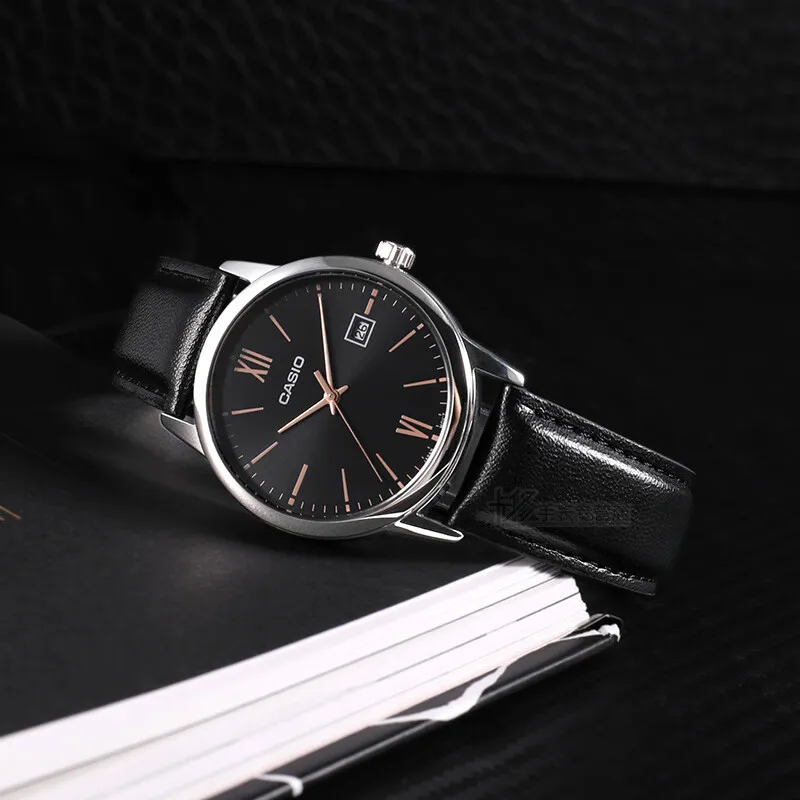 ساعة كاسيو للرجال مقاومة للماء، ساعة كوارتز عصرية للأعمال، ساعة تناظرية بسيطة للرجال