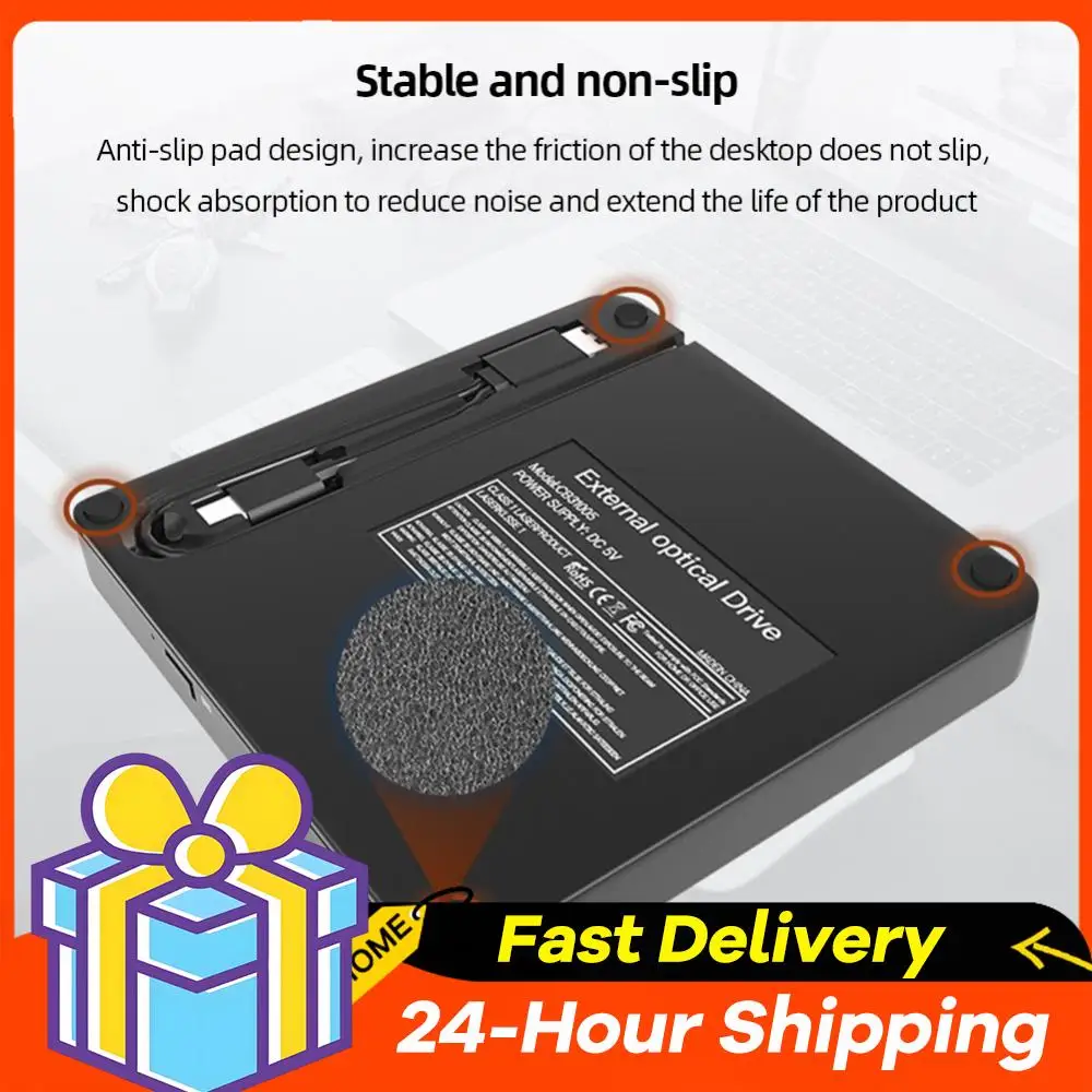 

Disk Reader Rewriter Drive USB 3.0 & Type-C Drive Burner Recorder for /Linux Windows 7/8/10/11 Laptop PC