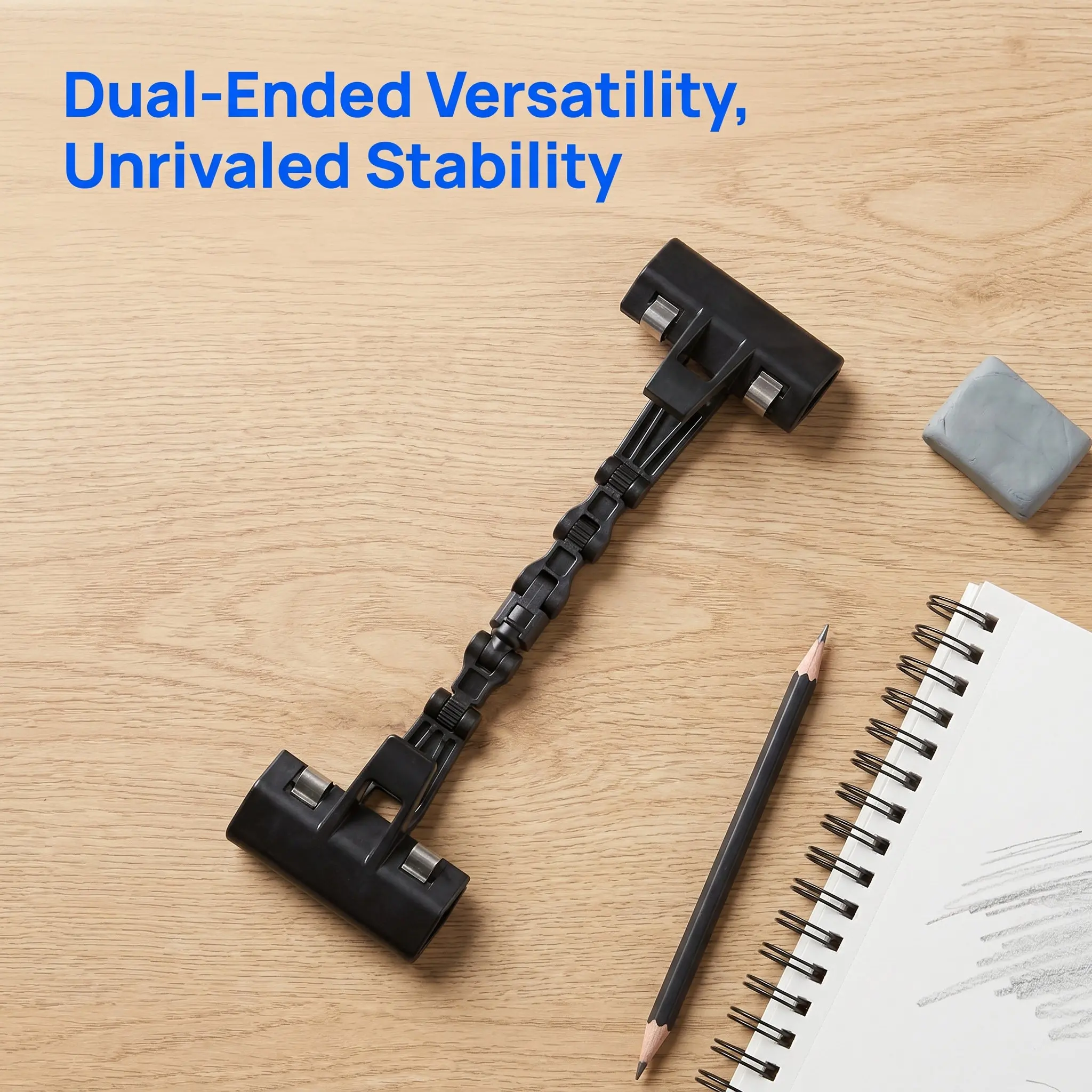 3Pcs Drawing Boards Clip Adjustable Dual Head Rotatable Clamps for Sketchpad Painting Canvas Paper Holding Art Studio