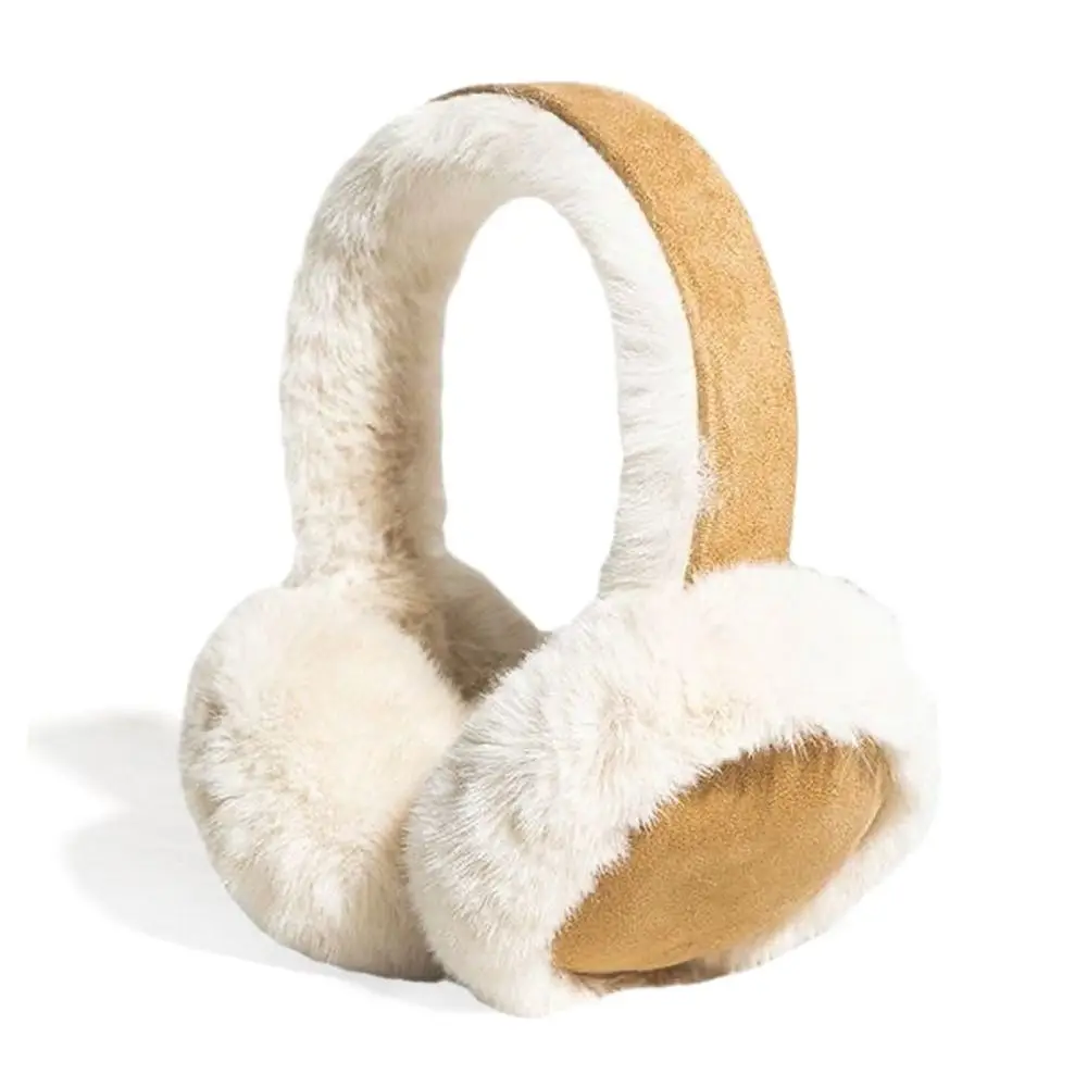 Winter Warm Plush Earmuffs Fluffy Suede Earflaps Casual Adjustable Ear Cover for Men Women