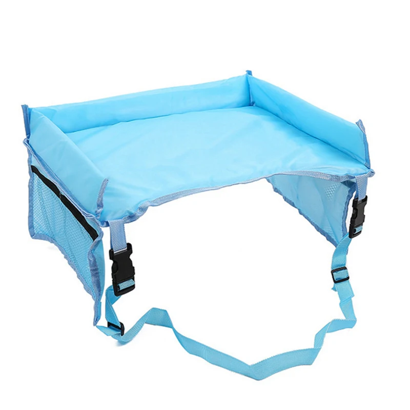 Car Seat Travel Tray Safety Seat Play Table Organizer Storage Snacks Toys Cup Holder Waterproof For Baby Children Kids Stroller view 6