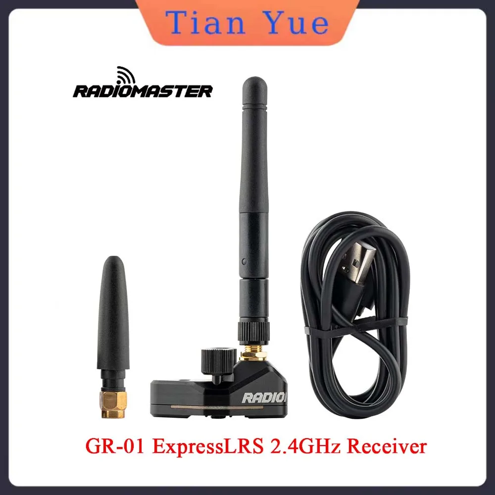 

Radiomaster GR-01 ExpressLRS 2.4GHz Long Range Receiver Ideal for RS2 and RS3 Pro Camera Gimbals RC Accessories