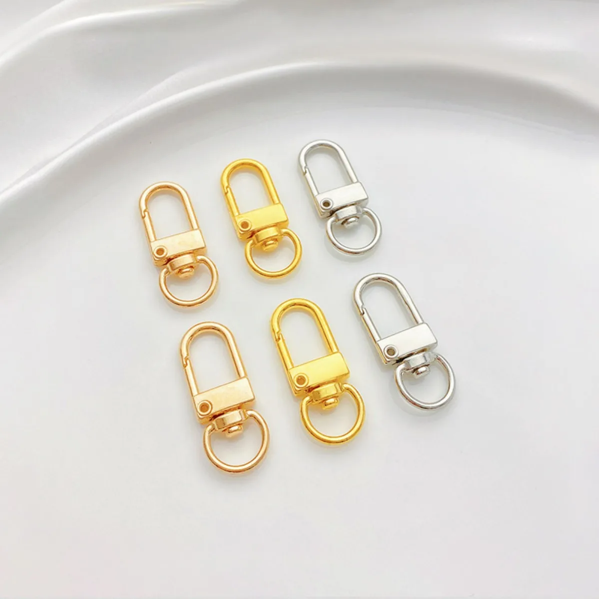 Alloy Gate Buckle Lobster Clasp Connector Bag Buckle Large Key Buckle Rotatable Dog Snap DIY Jewelry Accessories