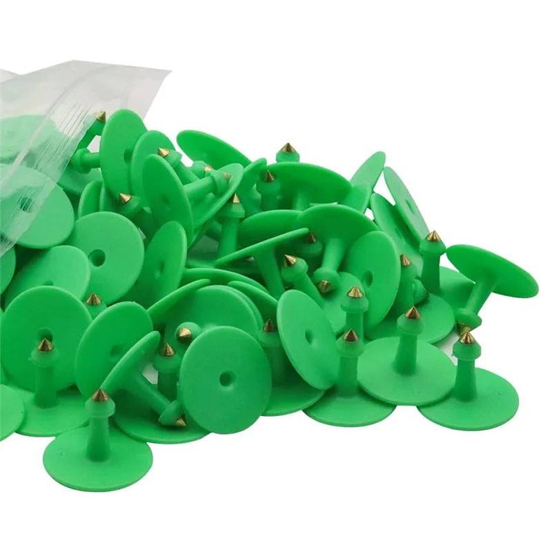 

AAAN-Livestock Blank Ear Tags For Cattle Cows Sheep Pig Goats, 100 Pieces TPU Animal Identification Blank Ear Tags