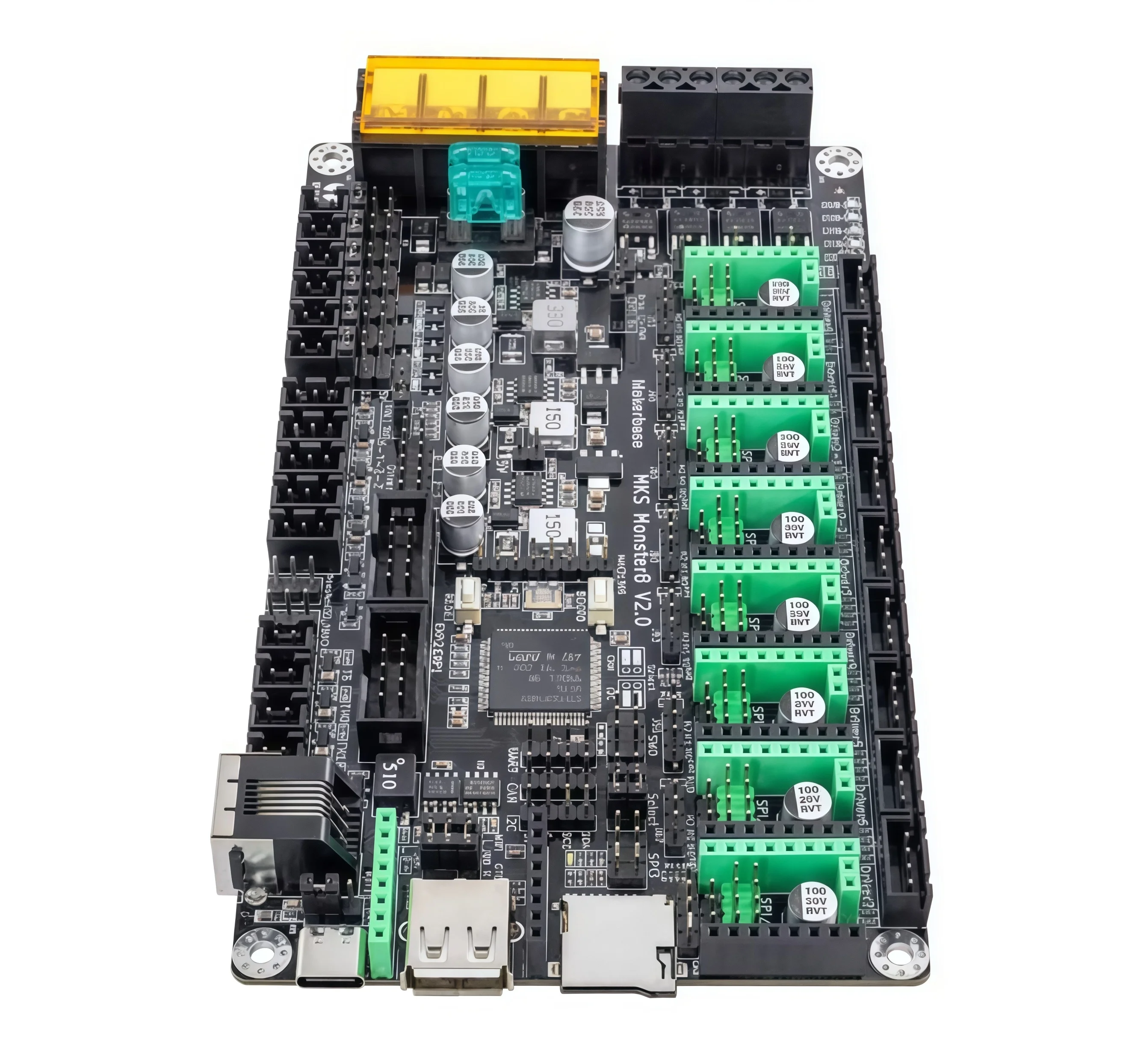 MKS Monster8 V2.0 3D printer motherboard, a 32-bit 8-axis main controller for the Voron printer.
