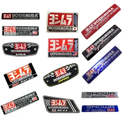 For Yoshimura USA Japan Honda Yamaha Suzuki Motorcycle Exhaust Pipes Decal Sticker Aluminium 3D Heat-resistant Decals Sticker